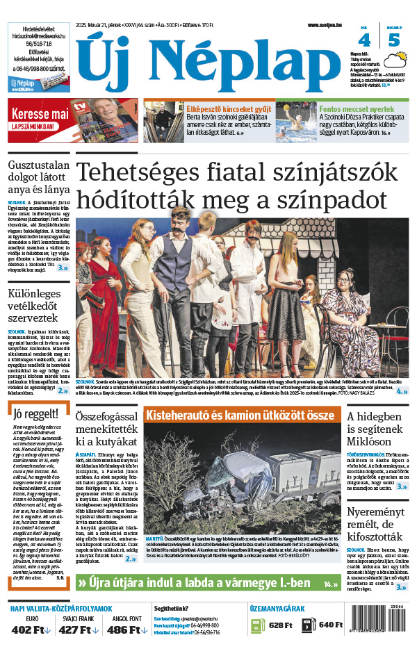 Lapszám: 2025.02.21. + melléklet