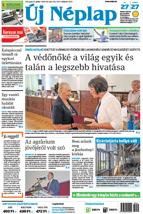 Lapszám: 2025.06.20. + MELLÉKLET