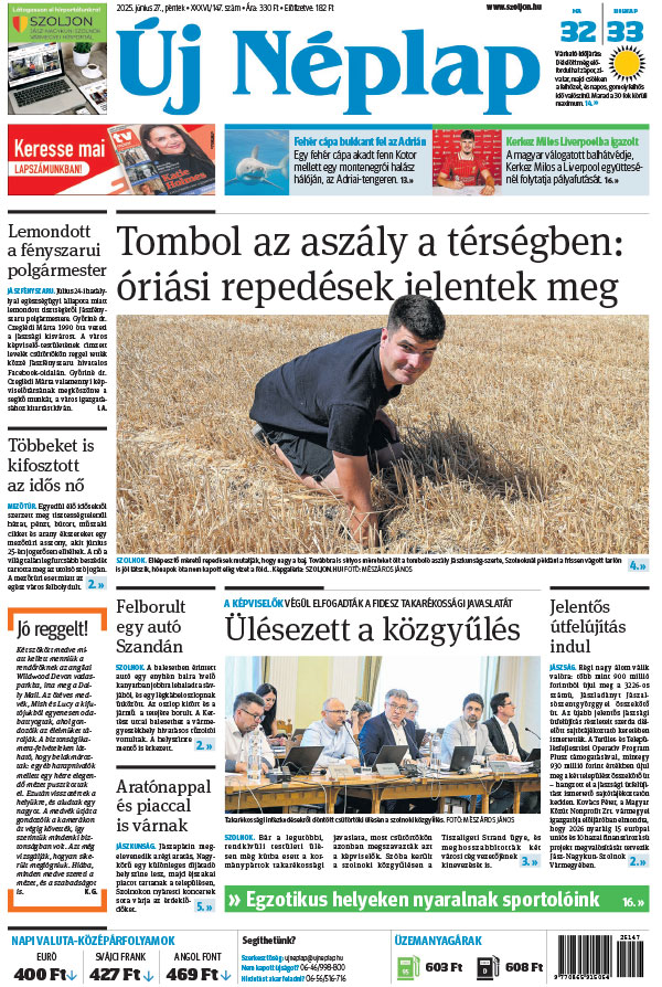 Lapszám: 2025.06.27. + MELLÉKLET