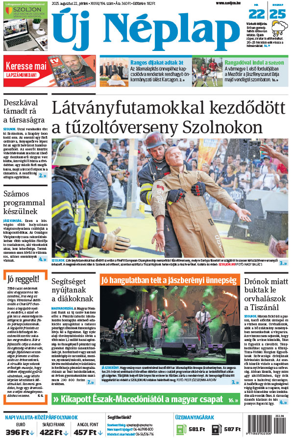 Lapszám: 2025.08.22. + MELLÉKLET