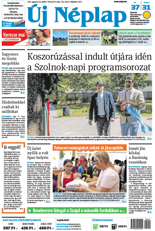 Lapszám: 2025.08.29. + MELLÉKLET