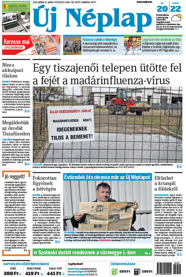 Lapszám: 2025.10.31. + MELLÉKLET