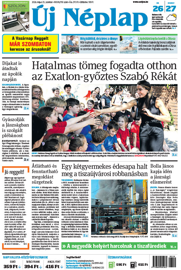 Lapszám: 2026. 05. 23.