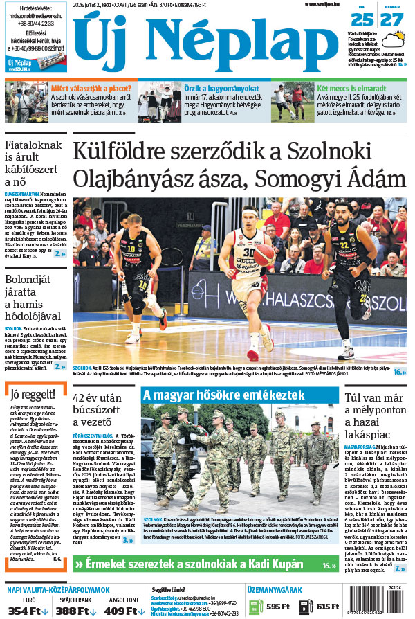 Lapszám: 2026. 06. 02.