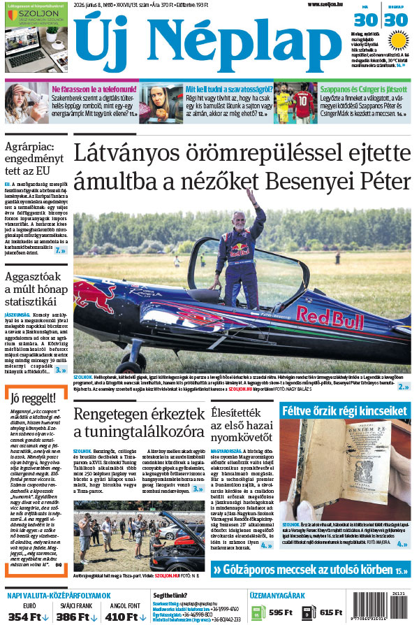 Lapszám: 2026. 06. 08.