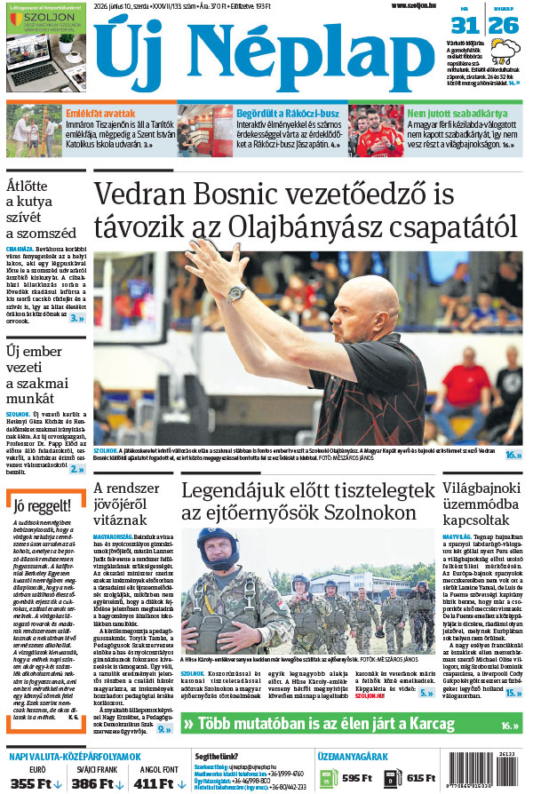 Lapszám: 2026. 06. 10.