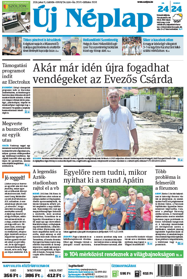 Lapszám: 2026. 06. 11.