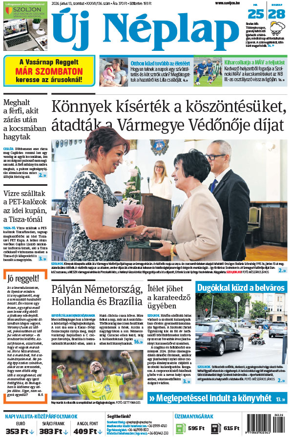 Lapszám: 2026. 06. 13.