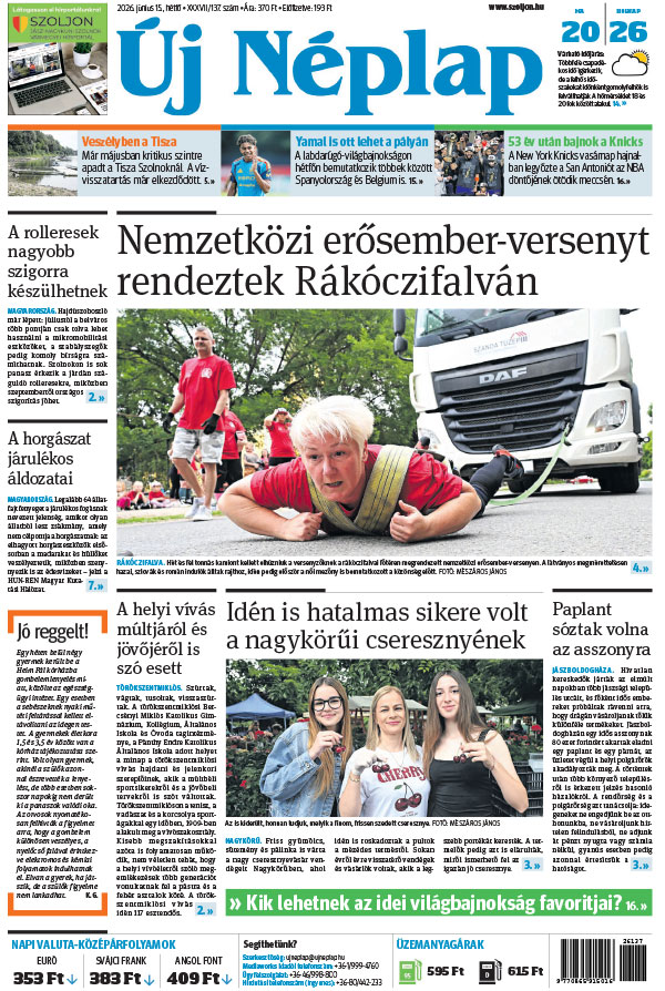 Lapszám: 2026. 06. 15.
