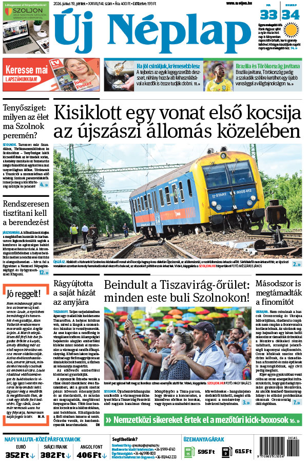 Lapszám: 2026. 06. 19. + MELLÉKLET