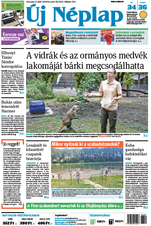Lapszám: 2026. 06. 23.