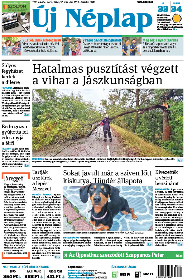 Lapszám: 2026. 06. 24.