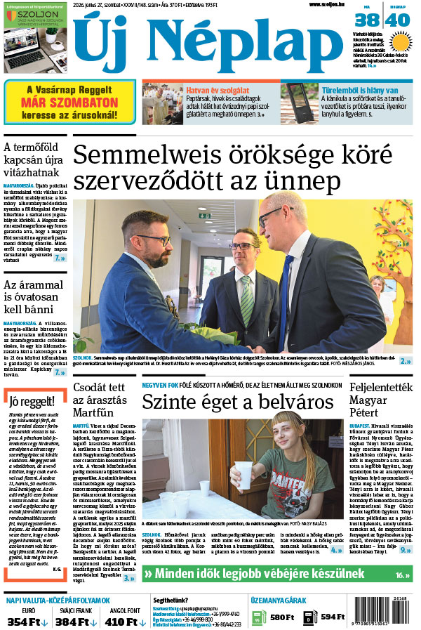 Lapszám: 2026. 06. 27.