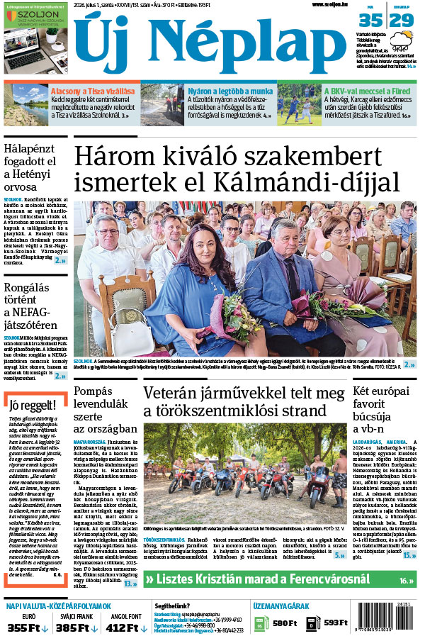 Lapszám: 2026. 07. 01.