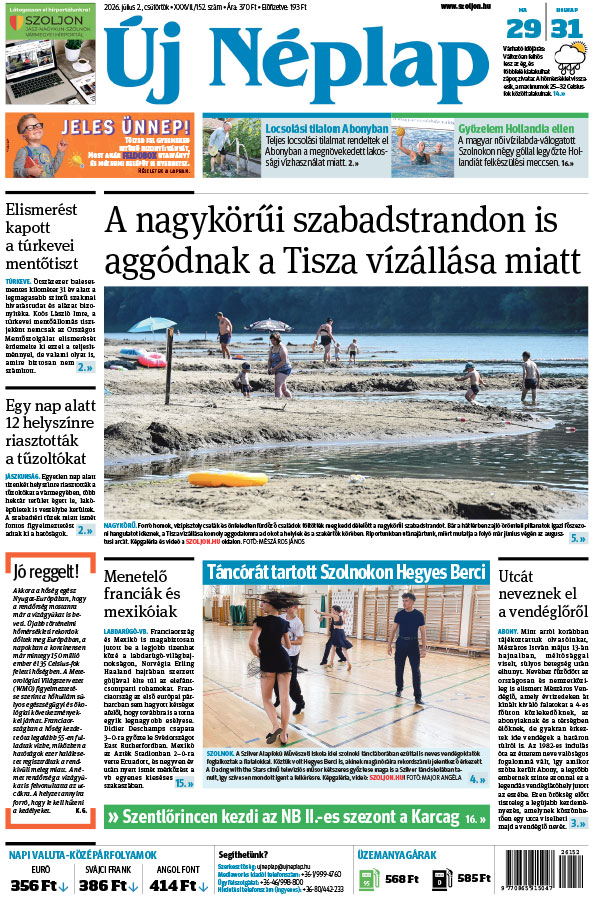 Lapszám: 2026. 07. 02.